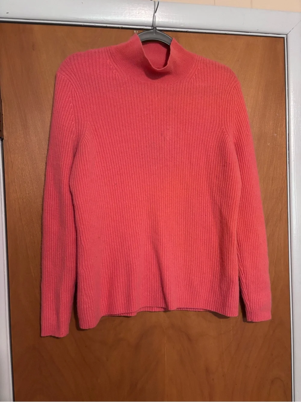 Alex Marie Coral Ribbed Turtleneck Sweater